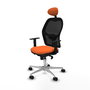 PIQUERAS Y CRESPO Silla de oficina Jorquera Naranja y Negro