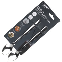 Cook Concept Chandeleur Juego 2 Cucharas Mermelada Acero Inoxidable 19x3 cm
