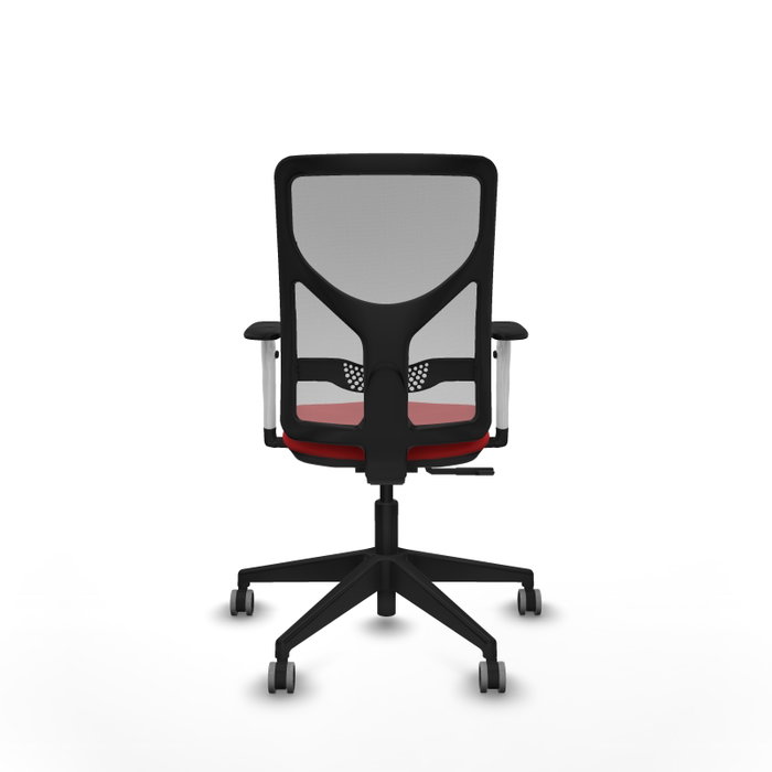 PIQUERAS Y CRESPO Silla de oficina Motilla con mecanismo Sincro, Rojo y Gris PIQUERAS Y CRESPO Silla de oficina Motilla con mecanismo Sincro, Rojo y Gris