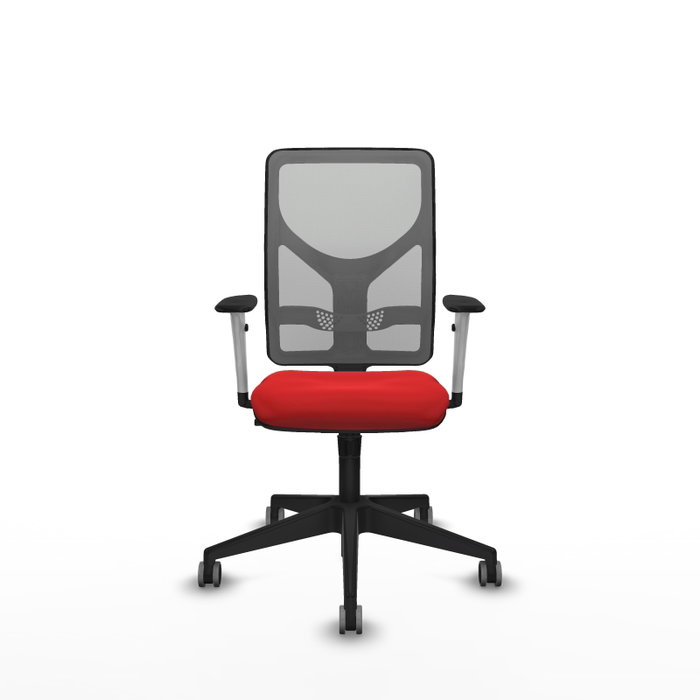 PIQUERAS Y CRESPO Silla de oficina Motilla con mecanismo Sincro, Rojo y Gris PIQUERAS Y CRESPO Silla de oficina Motilla con mecanismo Sincro, Rojo y Gris