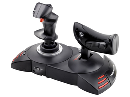 Thrustmaster Mando T-Flight Hotas X - Controlador de vuelo Joystick con Throttle para PC/PS3/PS4 - 2960703 Black