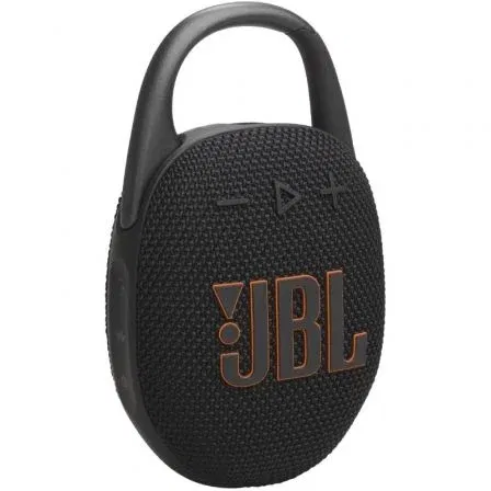 JBL JBLCLIP5BLK Altavoz Bluetooth Clip 5 con Sonido JBL Pro, 7W, Mosquetón Integrado, IP67, Hasta 12h Reproducción