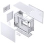 Jonsbo D31 Screen Micro-ATX Gehäuse, Tempered Glass - blanco