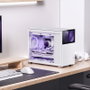 Jonsbo D31 Screen Micro-ATX Gehäuse, Tempered Glass - blanco