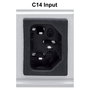 Intellinet PDU de Rack 19" 1U, 8 Tomas C13, IEC320 C14, Cable 2m Desmontable, 16A, 110-250V, Negro/Plata, con Soportes