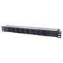 Intellinet PDU de Rack 19" 1U, 8 Tomas C13, IEC320 C14, Cable 2m Desmontable, 16A, 110-250V, Negro/Plata, con Soportes