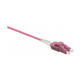 Helos Cable de fibra óptica OM4 Uniboot LC/LC erikaviolett 0,5 m