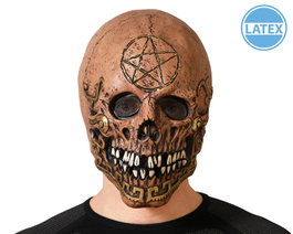 Atosa Máscara de Calavera en Látex con Detalles Sombreados