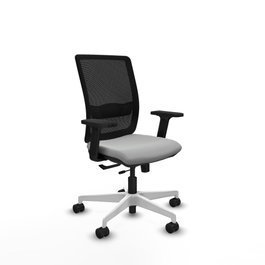 PIQUERAS Y CRESPO Silla de oficina Haches Gris claro y Negro