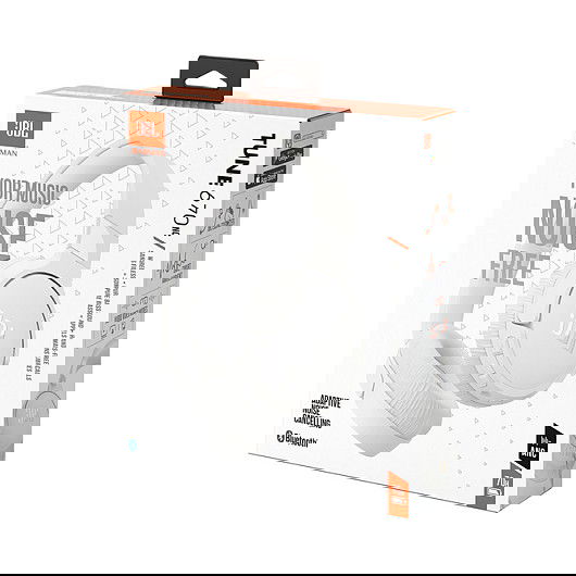 JBL Harman Tune 670NC Auriculares Diadema Inalámbricos Bluetooth 5.3 con Cancelación Activa de Ruido (ANC), Blanco, 30h Batería, Plegables, USB-C