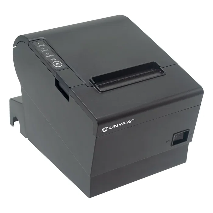 Unykach Pos5 - Impresora Térmica de Recibos para POS, 230mm/s, Conexión USB, RJ11/RJ12, LAN, Papel 80mm, Compatible con Windows, Android, Mac, Linux