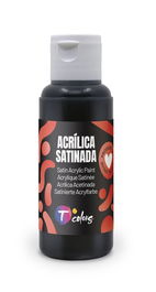 Pintura Acrilica Tcolors 80 Ml (Botella) Negro