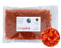 Innspiro Rocalla de vidrio redonda plateado naranja 3,8mm 500g