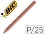 Plastidecor Lápices de Cera Marrón Unicolor Caja con 25 Lápices Escolar