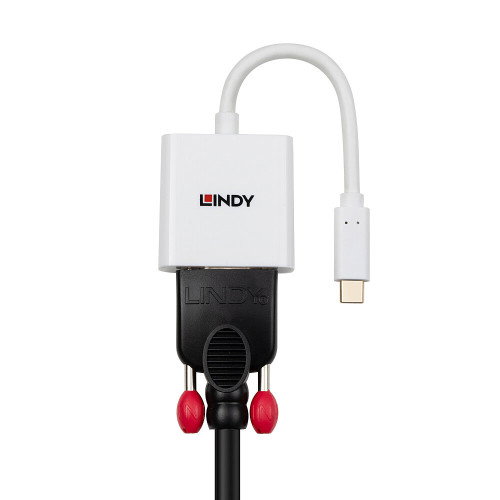 Lindy 43437 Adaptador USB Tipo C a VGA (D-Sub) Blanco