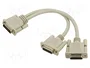 DeLOCK 67171 Adaptador Y-Kabel Splitter D-Sub HD 26 Pin macho a 2 x DB-26 hembra, Beige