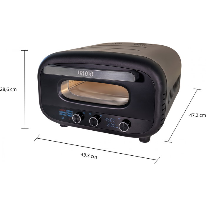 UNOLD 68805 - Don Alfredo, Pizza Horno Eléctrico, Para Cocinar Pizza Casera