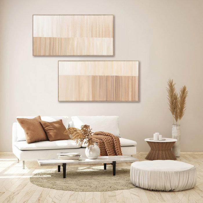 DKD Home Decor Cuadro Lienzo Moderno 142,5x4,5x72,5 (Surtido de 2)