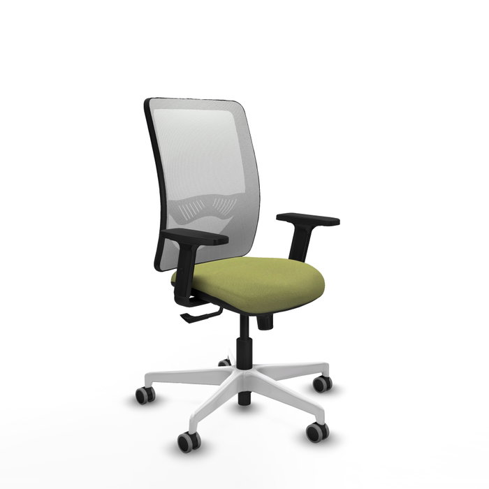 PIQUERAS Y CRESPO Silla de oficina Zulema con mecanismo Sincro, Verde oliva y Blanco PIQUERAS Y CRESPO Silla de oficina Zulema con mecanismo Sincro, Verde oliva y Blanco