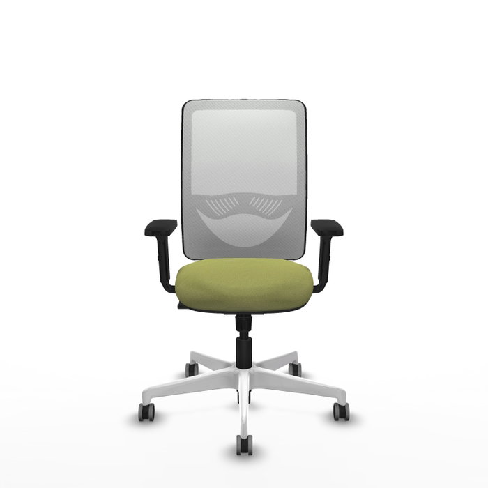 PIQUERAS Y CRESPO Silla de oficina Zulema con mecanismo Sincro, Verde oliva y Blanco PIQUERAS Y CRESPO Silla de oficina Zulema con mecanismo Sincro, Verde oliva y Blanco