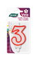 Algon Vela Blanca Borde Rojo N.3 7 cm (36 Unidades)