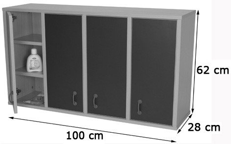 Mobeduc Mueble Casillero 12 Casillas con Puerta Haya 600713HS18 Melamina Puertas Antiatrapamiento