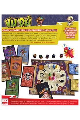 SD GAMES Vudu Juego de Mesa en Español para +8 Años, 2-8 Jugadores, 30 Minutos de Partida