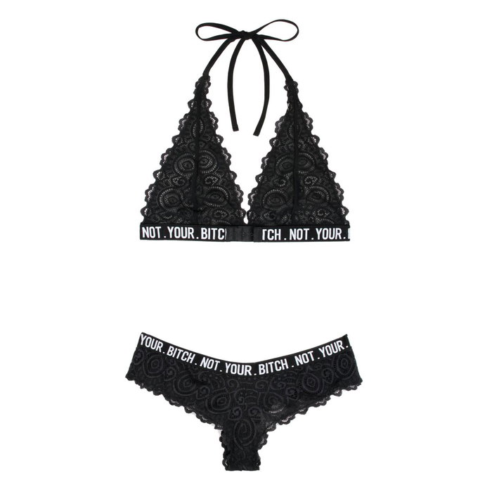 Conjunto de Lencería Fantasy Lingerie Negro (M/L)