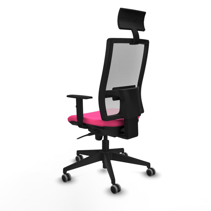 PIQUERAS Y CRESPO Silla de oficina Horna Rosa y Blanco