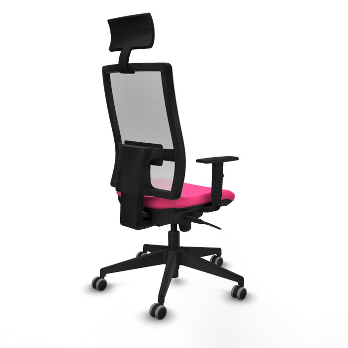 PIQUERAS Y CRESPO Silla de oficina Horna Rosa y Blanco