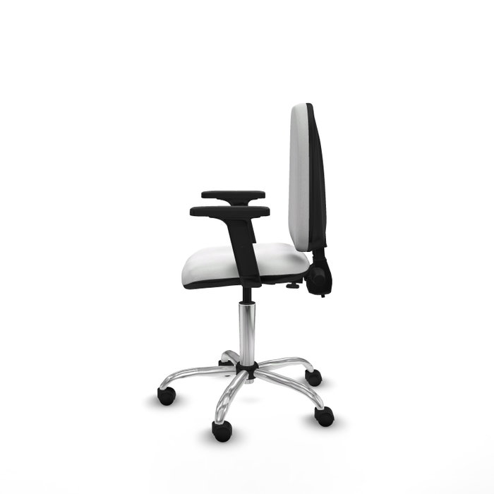 PIQUERAS Y CRESPO Silla de oficina Aýna blanca con brazos 2D