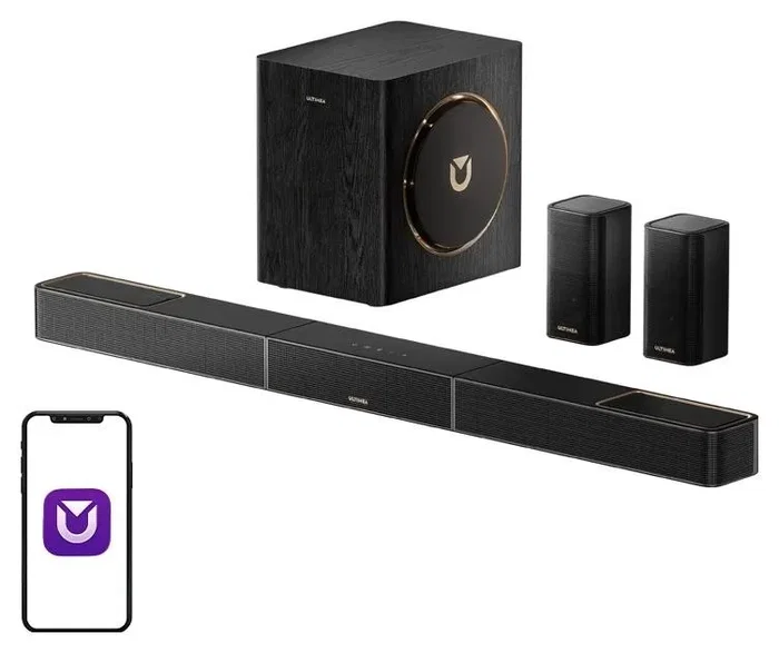 Ultimea Skywave X40 Barra de Sonido 5.1.2 con Dolby Atmos, HDMI y USB, Bluetooth