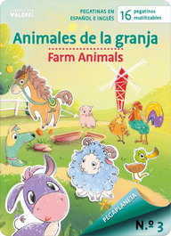 CUENTOS CON VALORES PEGAPLANETA 3. Animales de la granja - Farm Animals