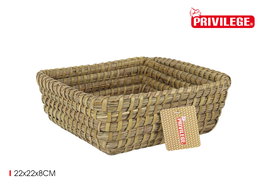 Privilege Cesta Conica Mimbre Cuadrada 22X22X8Cm Korne (24 Unidades)
