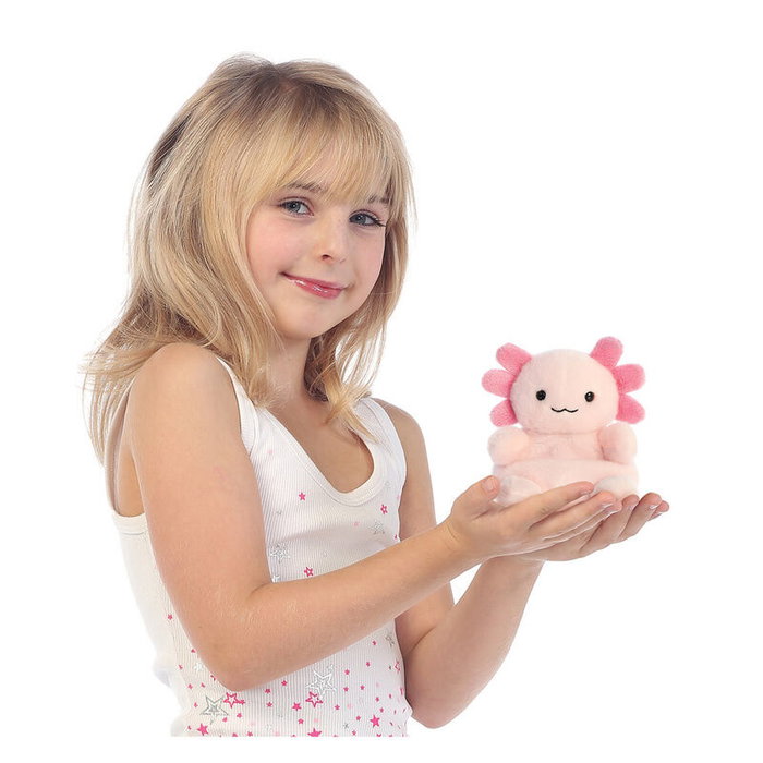 Palm Pals Peluche Ajolote suave de 13 cm - Muñeco de peluche de animal de felpa