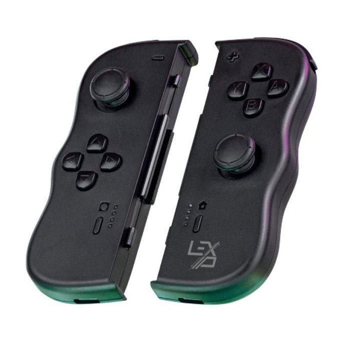 LEXIP JVASWI00106 Mando Inalámbrico Bluetooth para Nintendo Switch / OLED, Gamepad Negro con Botón Captura, Cruceta, Giroscopio, Vibración y Cable USB-C