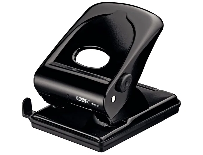 Rapid FMC40 Taladro Metálico Negro de 2 Punzones Rapid FMC40 Taladro Metálico Negro de 2 Punzones