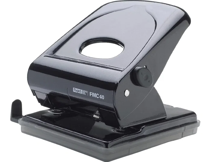 Rapid FMC40 Taladro de 2 punzones metálico negro Rapid FMC40 Taladro de 2 punzones metálico negro