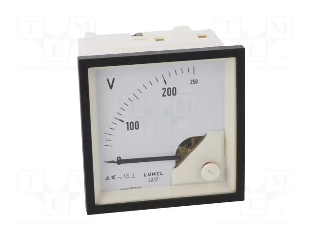 LUMEL Voltímetro Analógico para Panel EA17N 0-250V True RMS LUMEL Voltímetro Analógico para Panel EA17N 0-250V True RMS