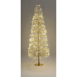 Árbol de Navidad Home ESPRIT Dorado 40 x 40 x 120 cm