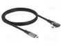 DeLOCK Cable USB-C 40 Gbps 240 W Angular 1 m