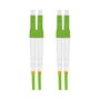 Helos Cable de fibra óptica OM5 Duplex LC/LC 1,0 m verde claro