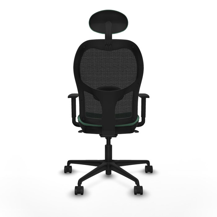 PIQUERAS Y CRESPO Silla de oficina Jorquera con mecanismo Sincro, Verde esmeralda y Negro PIQUERAS Y CRESPO Silla de oficina Jorquera con mecanismo Sincro, Verde esmeralda y Negro