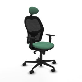 PIQUERAS Y CRESPO Silla de oficina Jorquera Verde esmeralda y Negro