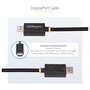 StarTech.com Cable DisplayPort 2.1 de 1m, Certificación VESA DP40, Negro
