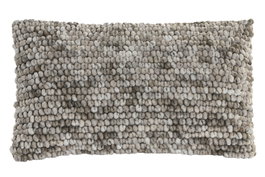 DKD Home Decor Cojín de Algodón y Poliéster Beige 50x30 cm (Pack de 2)