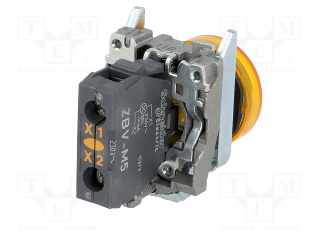SCHNEIDER ELECTRIC Lámpara de control Harmony XB4 ZBVM naranja 22mm