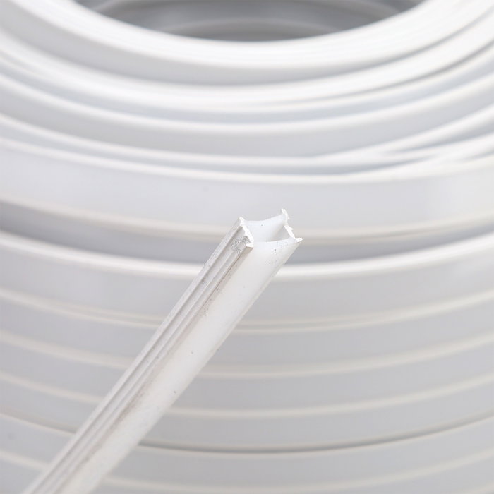 Perfil de Silicona IP65 para Tiras LED 12x12mm, Rollo 100 Metros