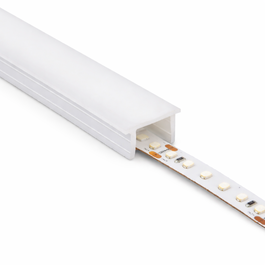 Perfil de Silicona IP65 para Tiras LED 12x12mm, Rollo 100 Metros