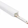 Rollo Perfil de Silicona IP65 para Tiras LED 12x12mm, Compatible con Tiras de 12mm, Protección contra Polvo y Humedad, 100 Metros